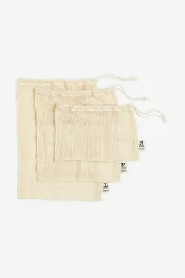 3-pack Cotton Mesh Bags