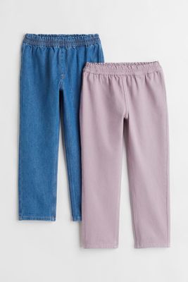 2-pack Relaxed Fit Denim Joggers