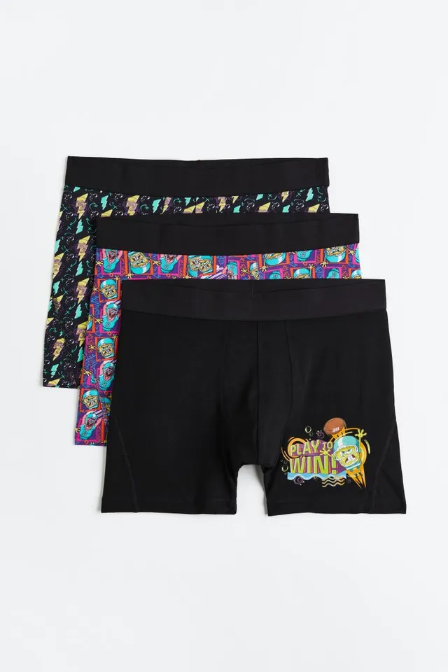 3-pack Xtra Life™ Short Boxer Briefs - Turquoise/Rick and Morty