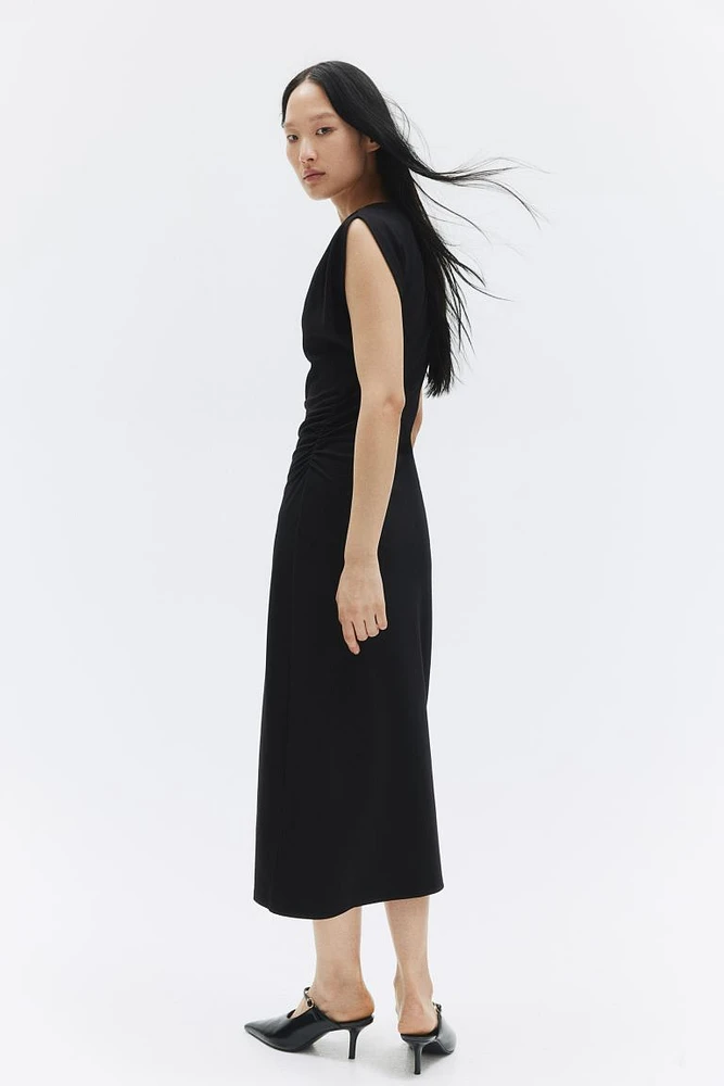 Boat-Neck Jersey Dress