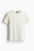 Slim Fit Ribbed Lyocell-blend T-shirt