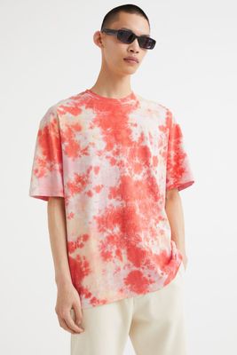 Relaxed Fit Patterned Cotton T-shirt