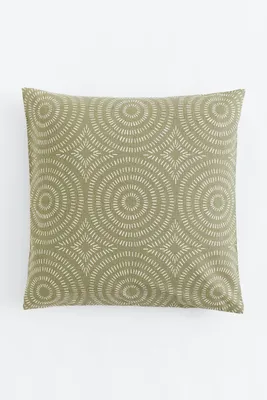 Patterned Cotton Cushion Cover