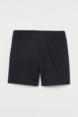 Slim Fit Cotton Shorts