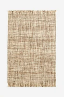 Fringed Wool-blend Rug