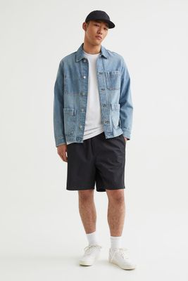 Relaxed Fit Cotton Shorts