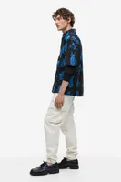Relaxed Fit Short-sleeved Cotton Shirt