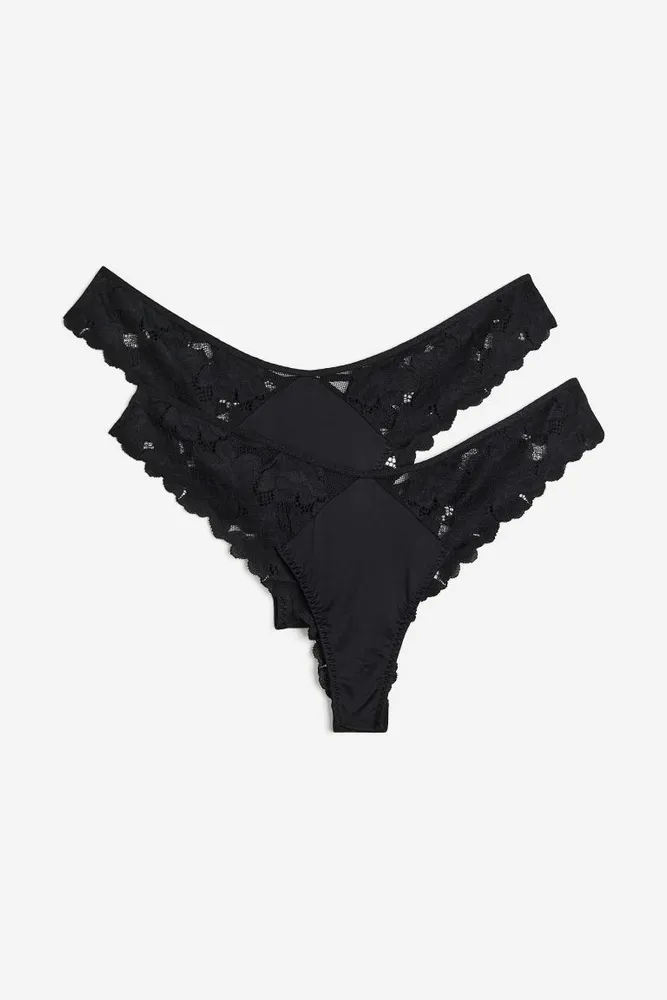 H&M 2-pack Lace Hipster Briefs
