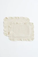 2-pack Ruffle-trimmed Placemats