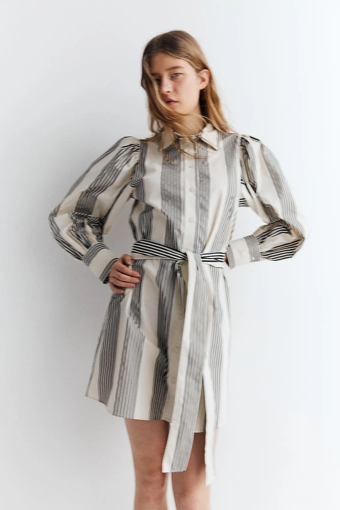 Tie-belt Shirt Dress