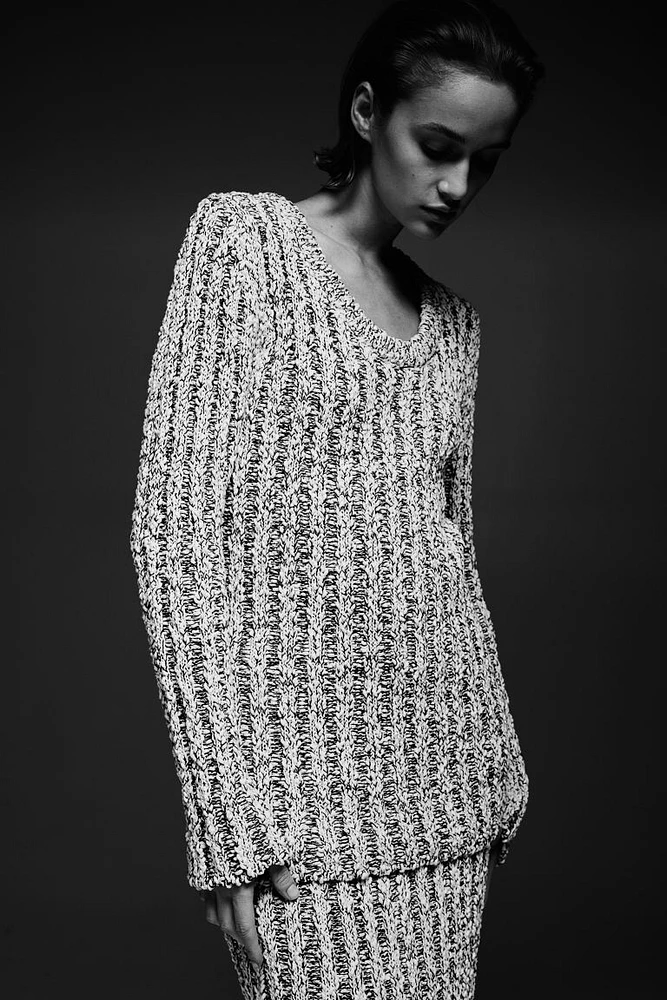 Rib-knit Sweater