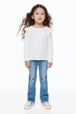 Flared Pull-on Jeans