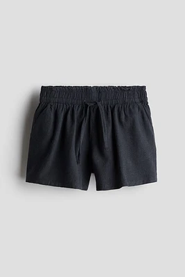 Linen-blend Shorts