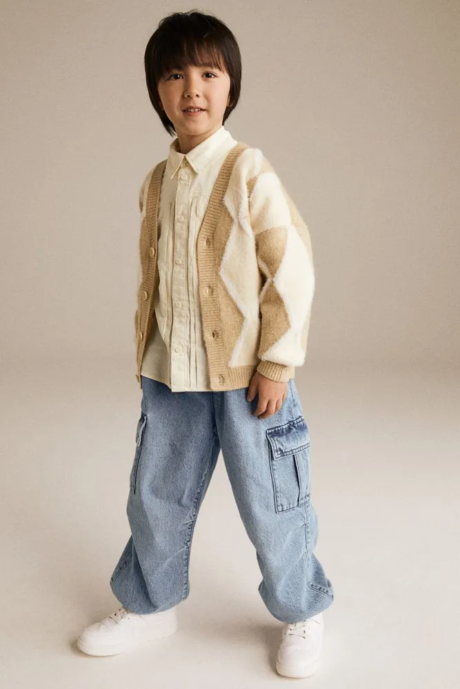 Denim Cargo Pants