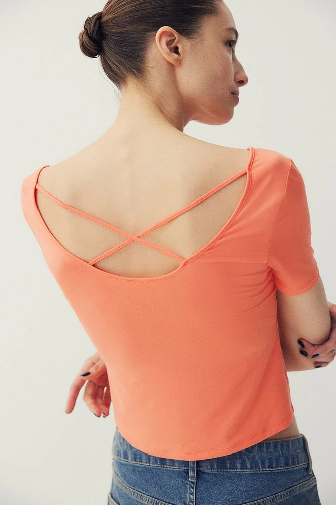 Scoop-neck Top