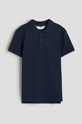 Playera polo en piqué de algodón