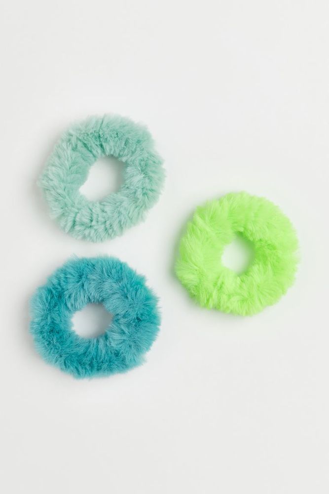 3-pack Fluffy Scrunchies