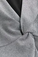H&M+ Glittery Knot-detail Dress