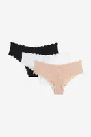 H&M 3-pack Lace Hipster Briefs