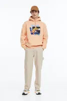 Relaxed Fit Printed Hoodie
