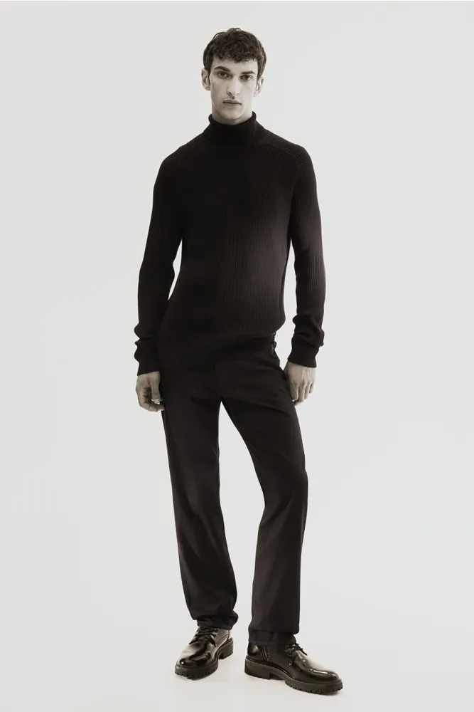 Muscle Fit Turtleneck Sweater