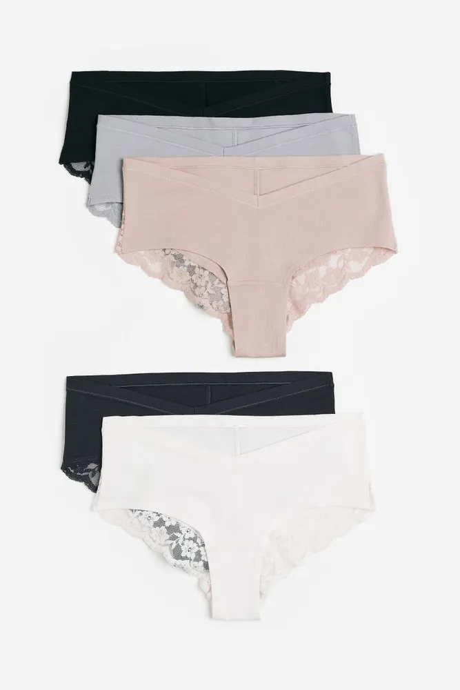 H&M MAMA 5-pack Jersey Hipster Briefs