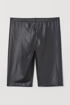 H&M+ Coated Biker Shorts