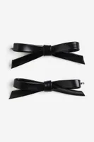 2-pack Bow-decorated Hairpins