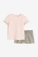 2-piece Cotton Top and Shorts Set