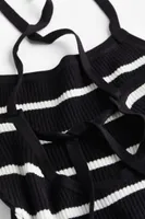 Open-backed Rib-knit Dress