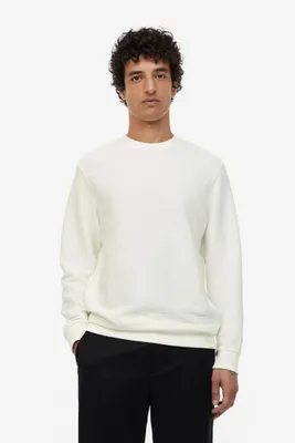 Regular Fit Ribbed Sweatshirt