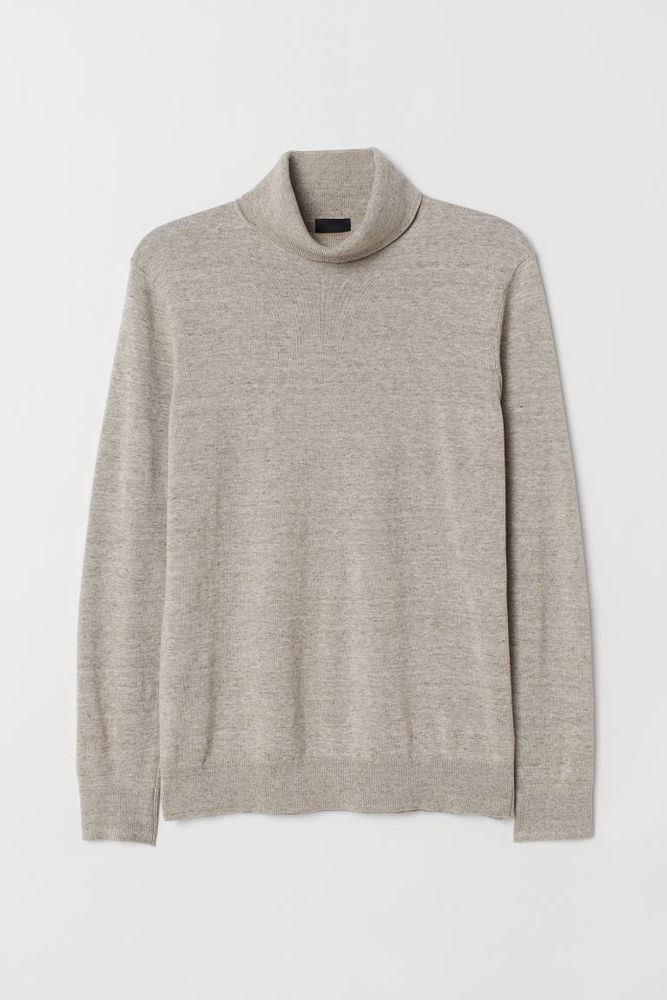 Slim Fit Fine-knit Turtleneck Sweater