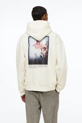 Relaxed Fit Printed Hoodie