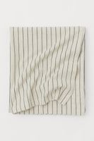 Striped Linen-blend Tablecloth