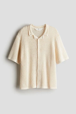 Pointelle-knit Shirt