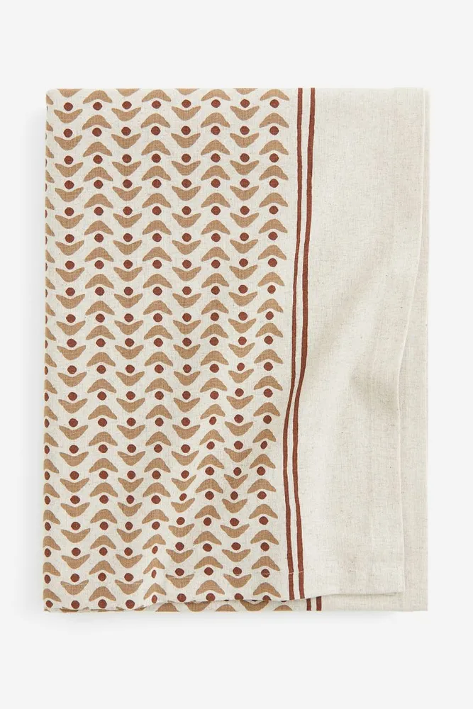 Large Linen-blend Tablecloth