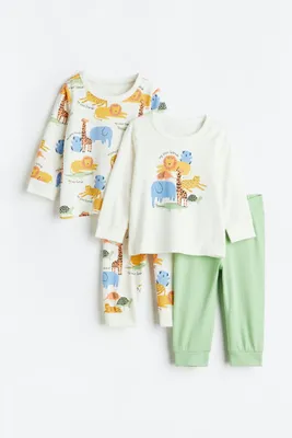 2-pack Printed Cotton Pajamas