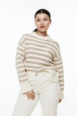Hole-knit Sweater