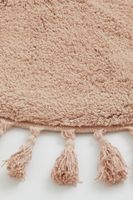 Round Tasseled Bath Mat
