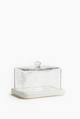 Butter Dish with Glass Cover