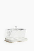 Butter Dish with Glass Cover