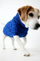 Cable-knit Dog Sweater