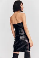 Sequined Bandeau Dress