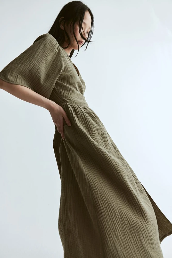 Muslin Wrap Dress