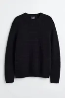 Regular Fit Textured-knit Sweater