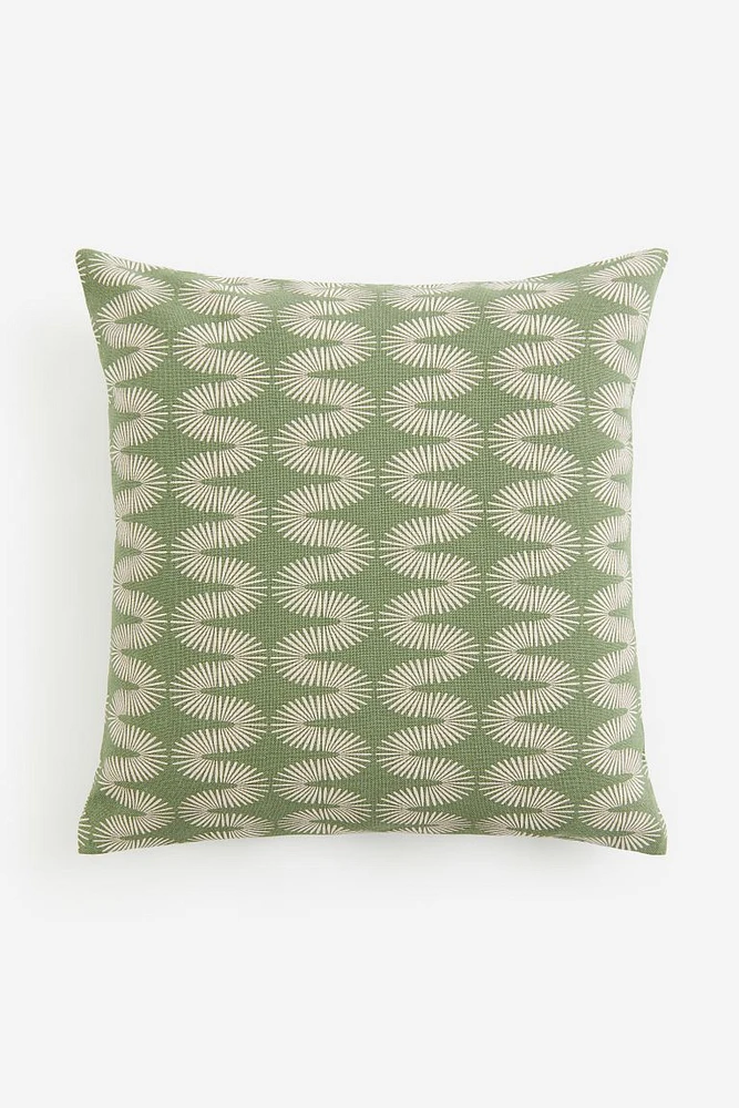 Patterned Cotton Cushion Cover