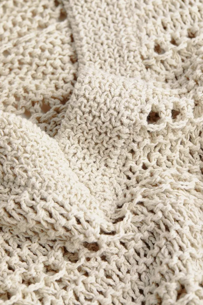 Oversized Hole-knit Sweater