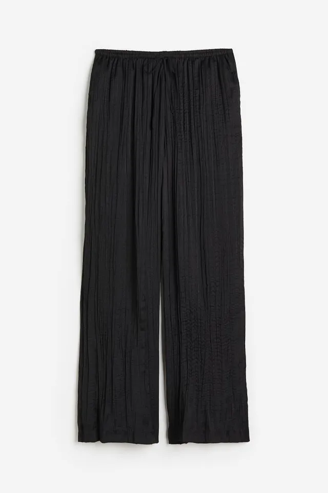 Wide-cut Pull-on Pants