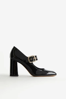 Block-heeled Mary Janes