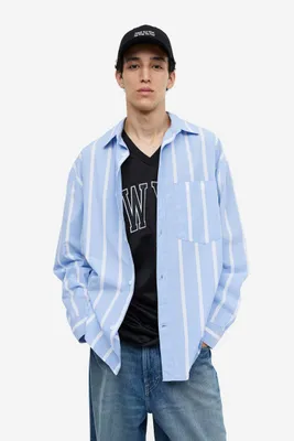 Oversized Fit Poplin Shirt